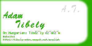 adam tibely business card